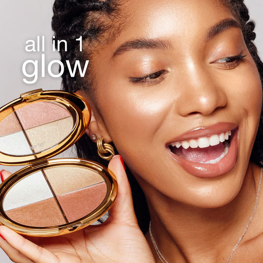 💎A three-in-one makeup palette containing highlighter, eyeshadow, and blush.💖