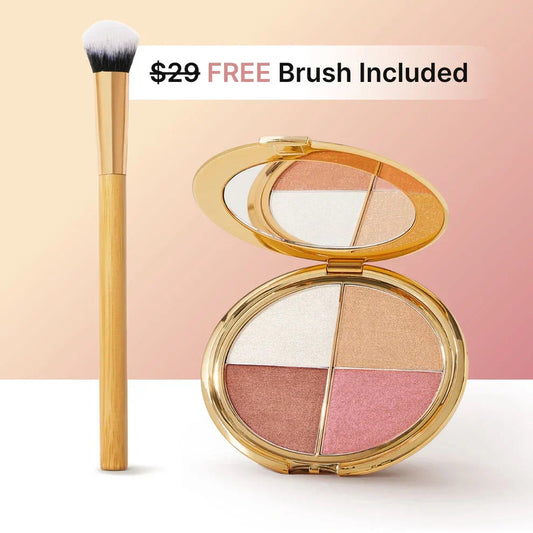 ✨ Last Day Buy 1 Get 1 Free ✨💎A three-in-one makeup palette containing highlighter, eyeshadow, and blush.💖