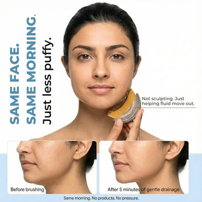 🔥Buy 1 get 1 free✨ Face Lymphatic Contour Brush – Jawline & Chin Sculpting Facial Massage Tool 💆‍♀️