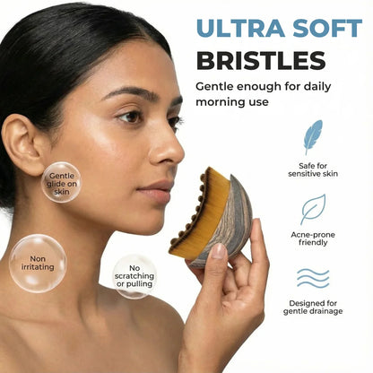 🔥Buy 1 get 1 free✨ Face Lymphatic Contour Brush – Jawline & Chin Sculpting Facial Massage Tool 💆‍♀️