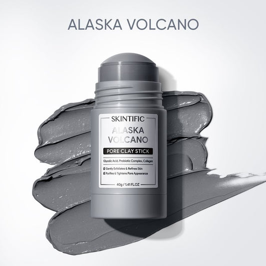 🔥 Limited Time Offer – Alaska Volcano Clay Mask Stick for Pore Cleansing, Blackhead Removal & Smoother-Looking Skin