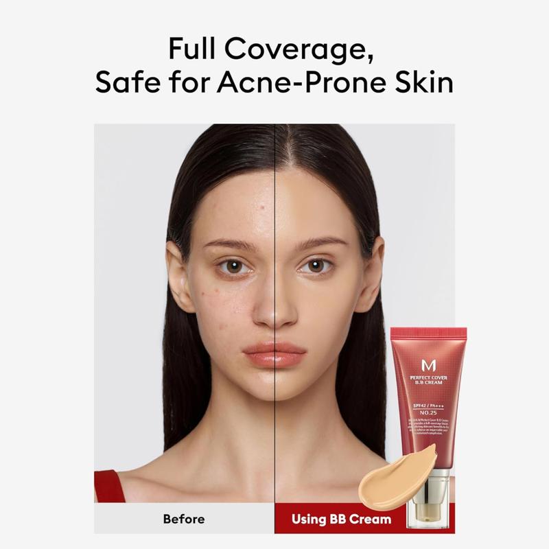 💥Buy one，get one free! 🔥 Missha M Perfect Cover BB Cream SPF42 PA+++ – Coverage, Hydration & Sun Protection in One