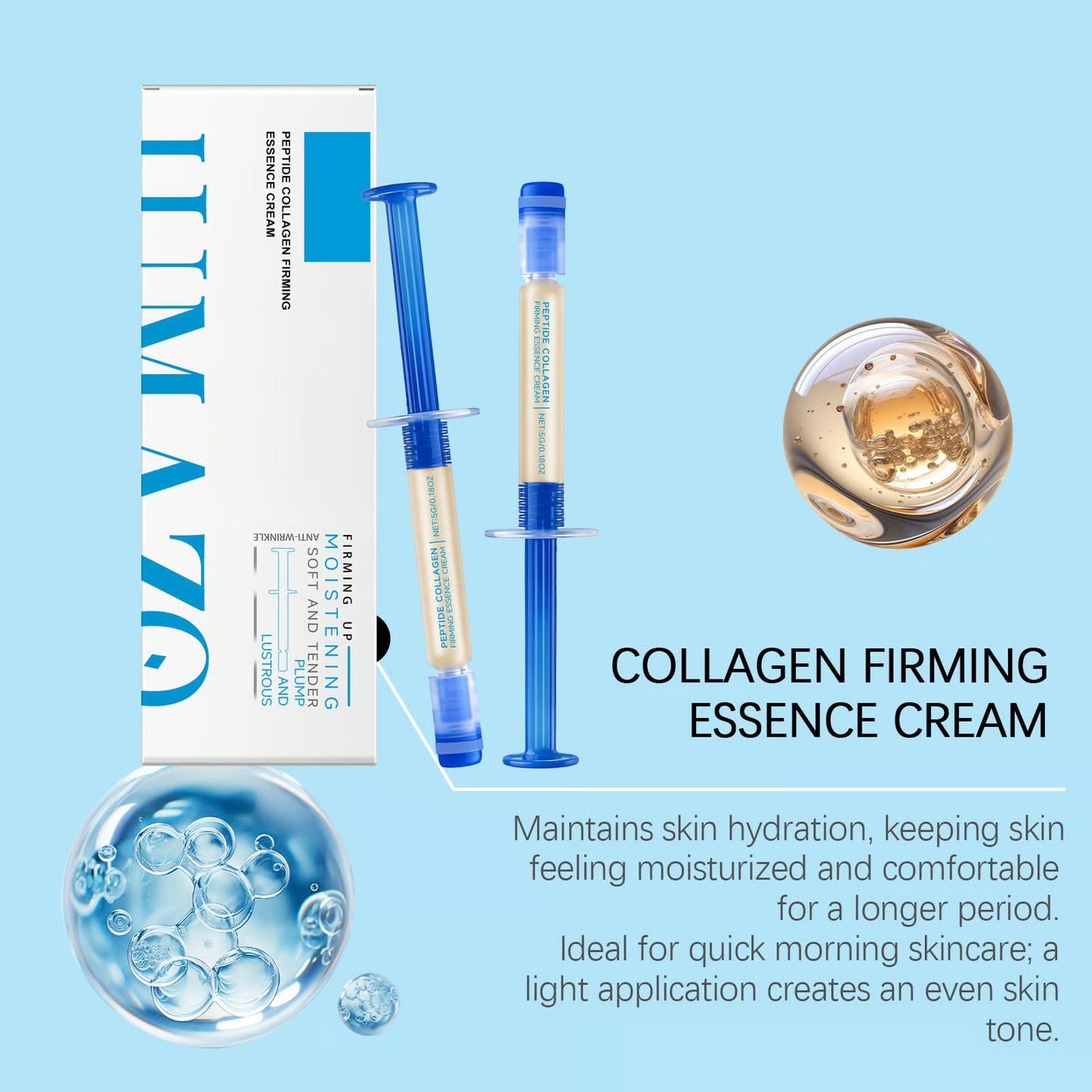 🏆Flash Sale⚡Polypeptide Collagen Elastic Essence Cream Moisturizing Hydrating Firming Low Irritating Serum