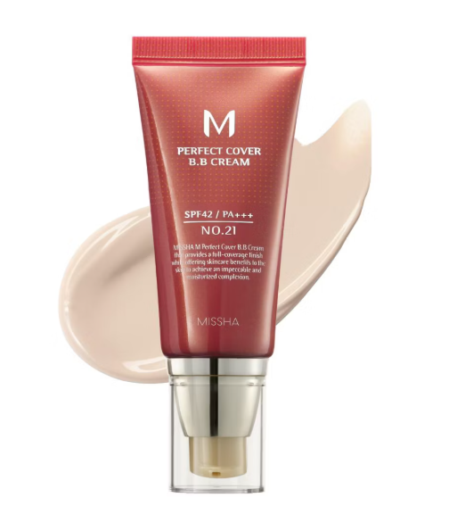 💥Buy one，get one free! 🔥 Missha M Perfect Cover BB Cream SPF42 PA+++ – Coverage, Hydration & Sun Protection in One
