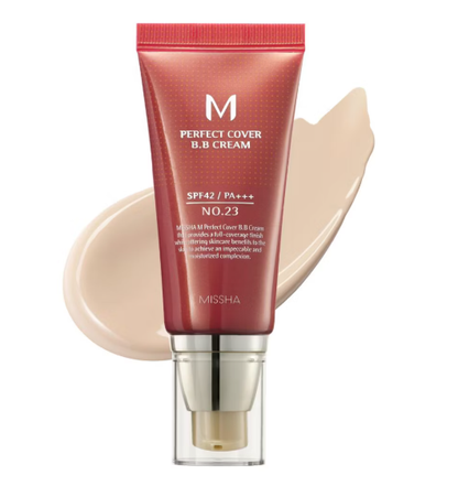 💥Buy one，get one free! 🔥 Missha M Perfect Cover BB Cream SPF42 PA+++ – Coverage, Hydration & Sun Protection in One