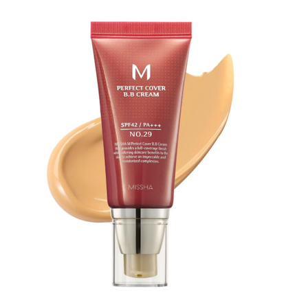 💥Buy one，get one free! 🔥 Missha M Perfect Cover BB Cream SPF42 PA+++ – Coverage, Hydration & Sun Protection in One