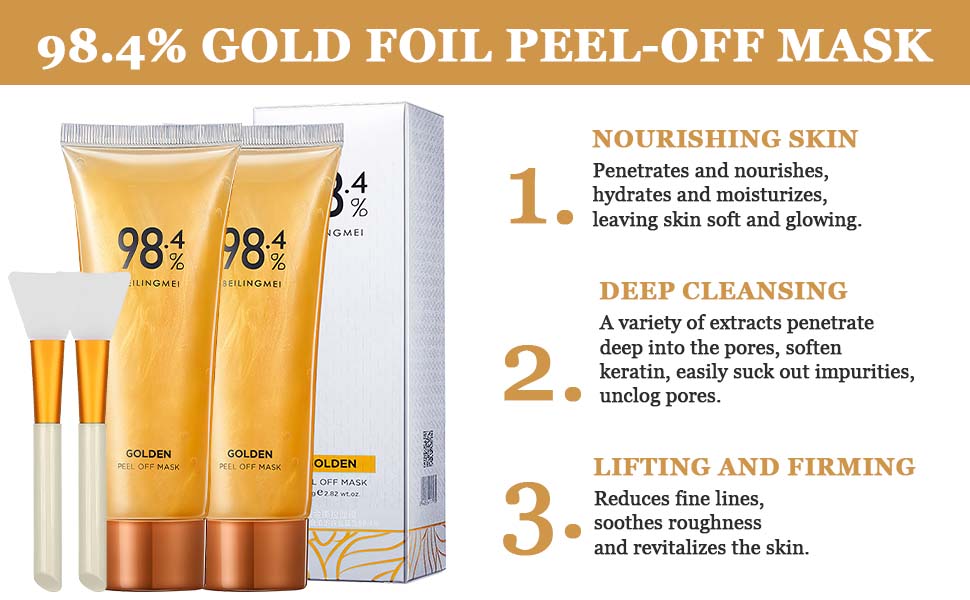 50yr old turned 20yrs with our gold peel off mask
