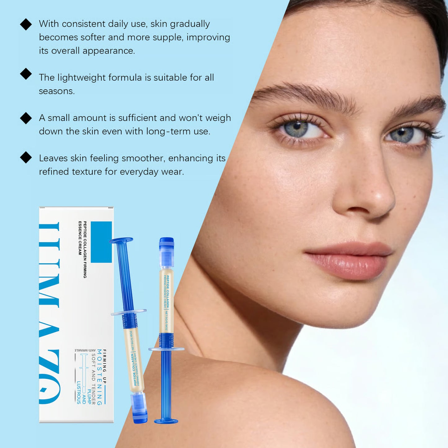 🏆Flash Sale⚡Polypeptide Collagen Elastic Essence Cream Moisturizing Hydrating Firming Low Irritating Serum