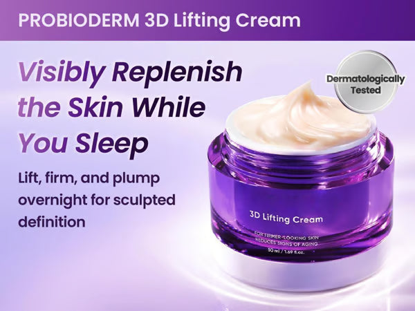 Korean-Inspired Peptide Lifting Cream for Firmer Probioderm 3D Lifting Cream 1.7 fl oz
