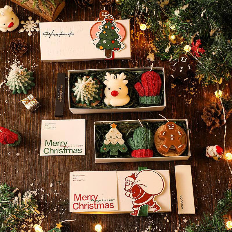 🎅Handmade Christmas Scented Candle Gift Set: A Festive Essential for Atmosphere & Gifting🕯️🎄