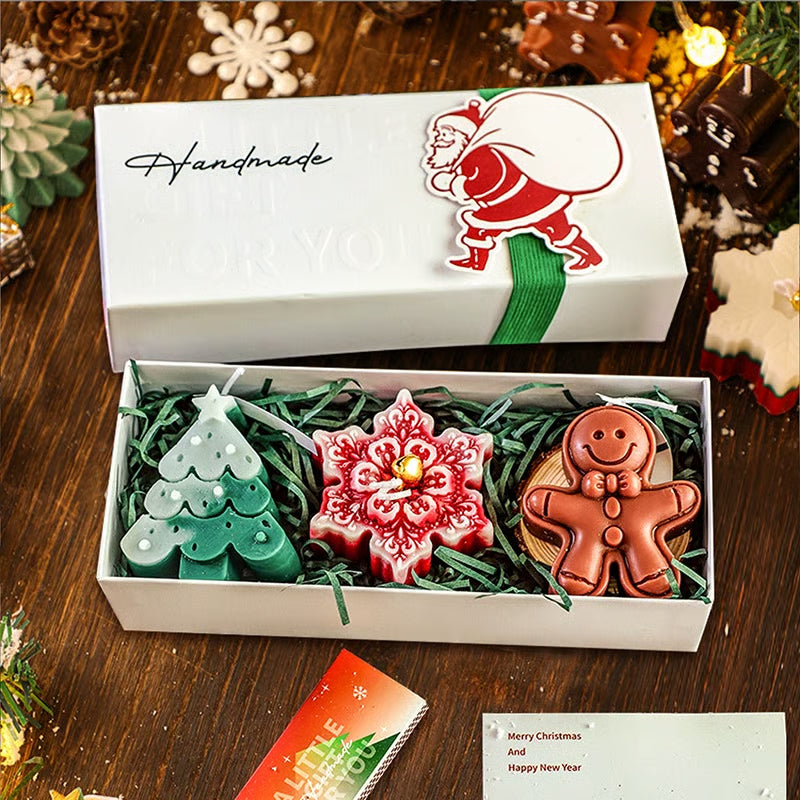 🎅Handmade Christmas Scented Candle Gift Set: A Festive Essential for Atmosphere & Gifting🕯️🎄