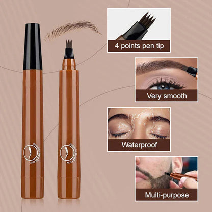 🎁Buy 1 Get 1 Free🔥Waterproof Four-tip Beard and Eyebrow Pen✨