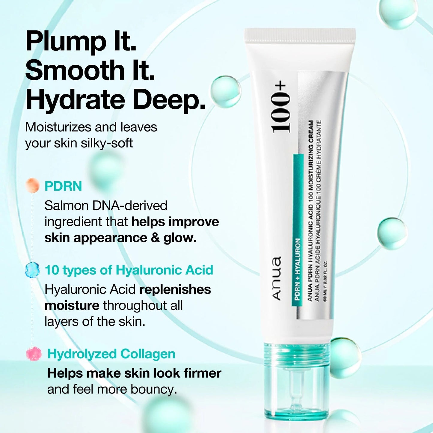 🏆Flash Sale ✨🔥Buy 1 get 1 free🔥PDRN Hyaluronic Acid 100 Moisturizing Cream 60 ml