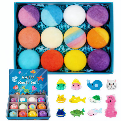🛁 60% OFF |🌊 Ocean Theme Bath Bombs | 60g*12 Pcs, Foamy Bath Time & Fun Gift Idea ✨