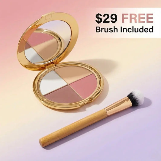 💎A three-in-one makeup palette containing highlighter, eyeshadow, and blush.💖