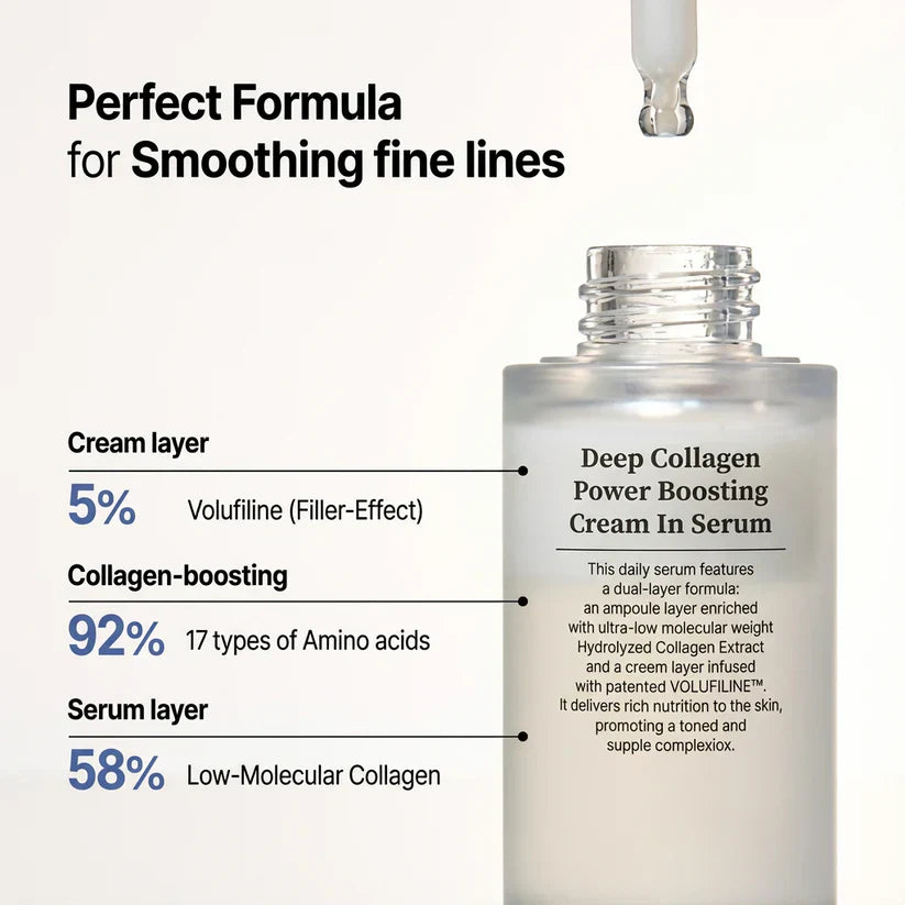 🔥 Limited-Time 50% OFF ✨ Glow Up Cream-in-Serum — Volufiline + Collagen (Glass-Skin Glow)