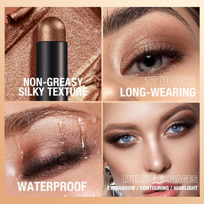 💗LAST DAY PROMOTION - 50%OFF🎁✨8 Colors Glitter Eyeshadow Stick Waterproof & Long-Wearing & Multi-Use
