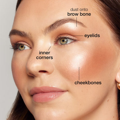 💎A three-in-one makeup palette containing highlighter, eyeshadow, and blush.💖